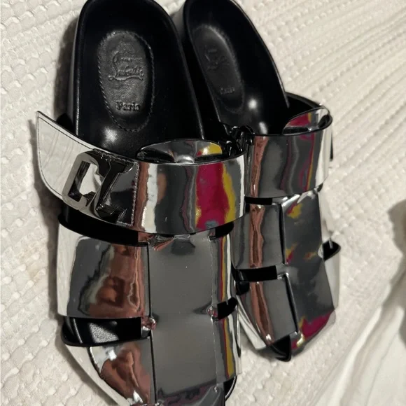 Christian Louboutin Men's Abubizz Slide Sandals size 8 (41) - Picture 4 of 4